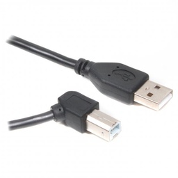 [008854] Кабель Cablexpert USB2.0 A-папа/B-папа, угловой, 3m, премиум [CCP-USB2-AMBM90-10]